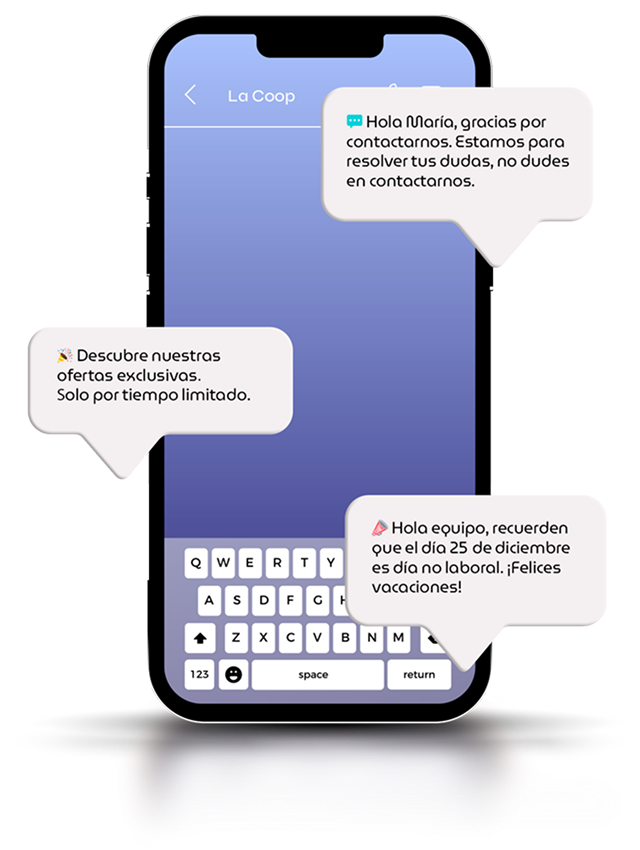 Celular con interfaz SMS